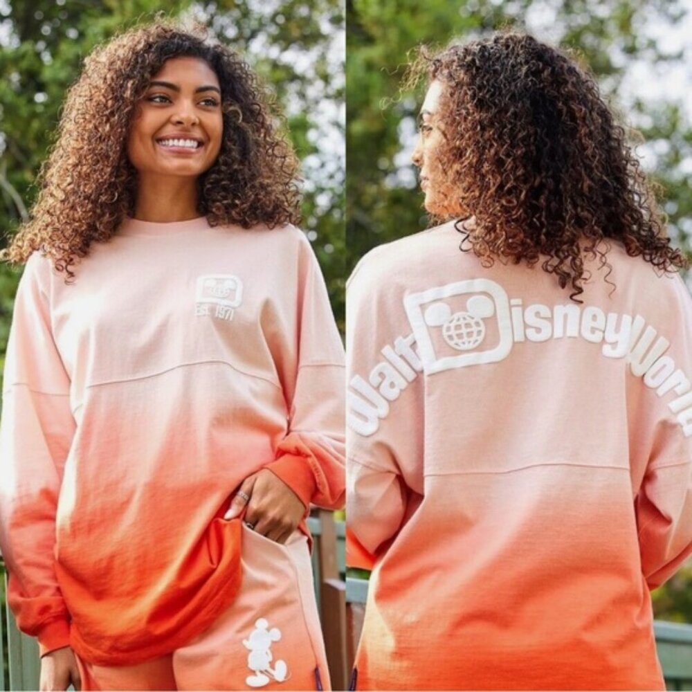 Disney | Orange Cream Ombre Spirit Jersey | Size Extra Small